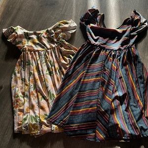 Ruffle sleeve dresses